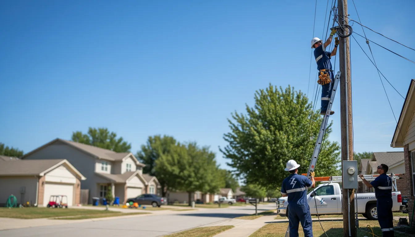 Residential electrician providing installation services in Cottage Grove, WI